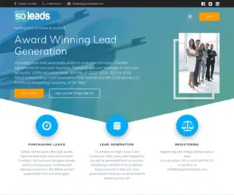 Simplyonlineleads.com(Financial Advice & Solutions Online Lead Generation System) Screenshot