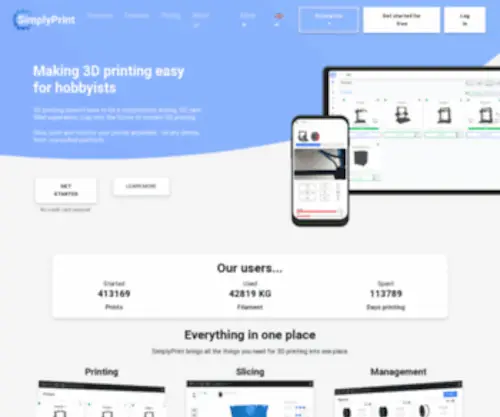 Simplyprint.io(3d print anywhere) Screenshot