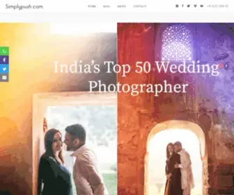 Simplypush.com(Luxury wedding photographer india) Screenshot