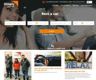 Simplyrentacar.gr(Simply Rent a Car) Screenshot