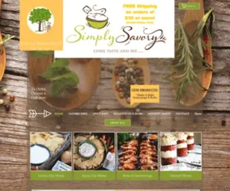 Simplysavorygourmet.com(Simply Savory Gourmet Dip Mixes) Screenshot