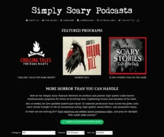 Simplyscarypodcast.com(The Simply Scary Podcasts Network) Screenshot
