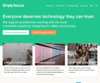 Simplysecure.org(Simply Secure) Screenshot