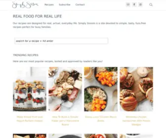 Simplysissom.com(Real Food For Real Life) Screenshot