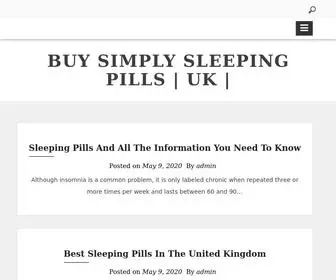 Simplysleepingpills.com(Buy Simply Sleeping Pills) Screenshot
