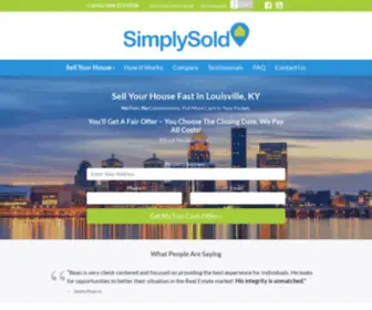 Simplysold.com(Sell Your House Fast) Screenshot