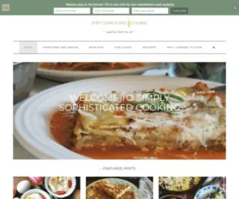 Simplysophisticatedcooking.com(Good food feeds the soul) Screenshot