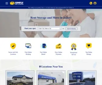 Simplyss.com(Self Storage Units for Rent) Screenshot