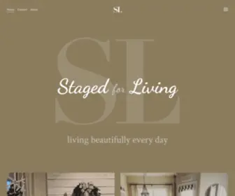 Simplystagedforliving.com(Staged for Living) Screenshot