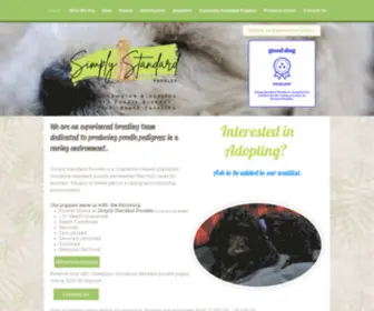 Simplystandardpoodles.com(Standard Poodle Puppy Breeder) Screenshot