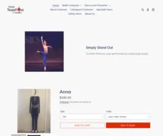 Simplystandout.com(Custom Ballet) Screenshot