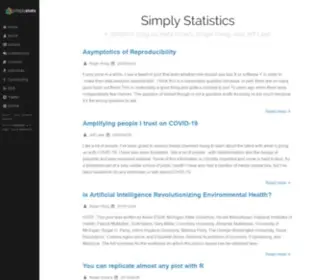 Simplystatistics.org(Simply Statistics) Screenshot