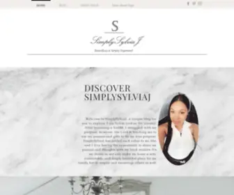 Simplysylviaj.com(Beautifully and simply organized blog) Screenshot