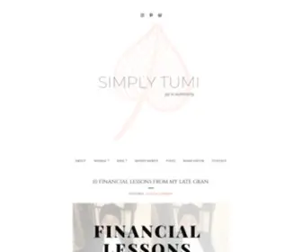 Simplytumi.com(Joy in authenticy) Screenshot