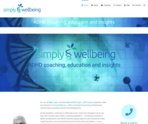 Simplywellbeing.com(ADHD Coaching and Education) Screenshot