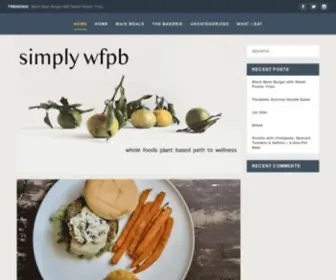 Simplywfpb.com(The whole foods plant based journey to wellness) Screenshot