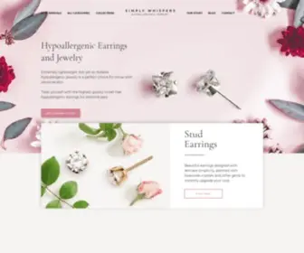 Simplywhispers.com(Hypoallergenic Earrings) Screenshot