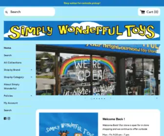 Simplywonderfultoys.ca(Simply Wonderful Toys & Gizmos) Screenshot