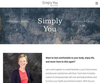 Simplyyounutrition.com(Eating Disorder Dietitian & Certified Intuitive Eating Counselor) Screenshot