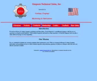 Simpson-Tech.com(SIMPSON TECHNICAL SALES) Screenshot