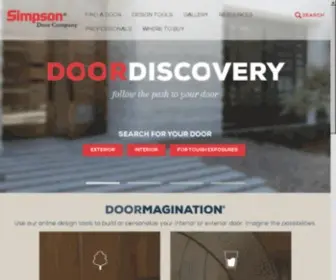 Simpson.com(Simpson Door Company) Screenshot