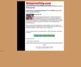 Simpsoncity.com(Home of Dan Simpson and Family) Screenshot