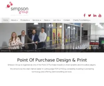 Simpsongroup.co.uk(FSDU Printing) Screenshot