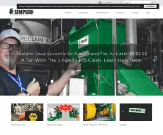 Simpsongroup.com(Foundry and Chemical Process Technology) Screenshot
