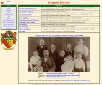 Simpsonhistory.com(Simpson History) Screenshot