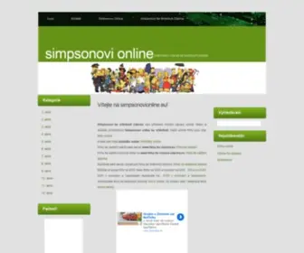 Simpsonovionline.eu(Simpsonovi online) Screenshot