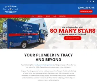 Simpsonplumbingservices.com(Simpson Plumbing) Screenshot