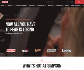 Simpsonraceproducts.com(Simpson Race Products) Screenshot