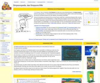 Simpsonspedia.net(Simpsonspedia, das Simpsons-Wiki) Screenshot