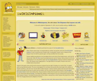 Simpsonswiki.com(The Simpsons Wiki) Screenshot