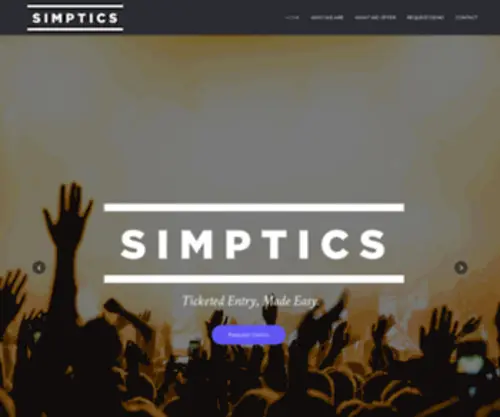 Simptics.com(Ticketed Entry) Screenshot