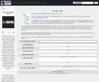 Simracerhub.com(Sim Racer Hub) Screenshot