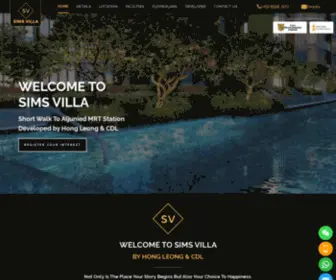 Sims-Villa-Official.com(Sims Villa) Screenshot