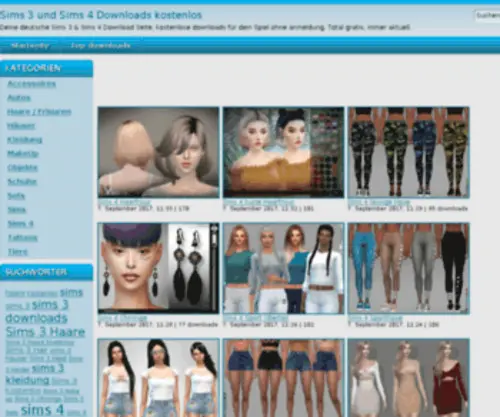 Sims3-Downloads.com(Sims 3 und Sims 4 Downloads) Screenshot