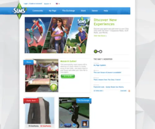 Sims3.com(The Sims 3) Screenshot