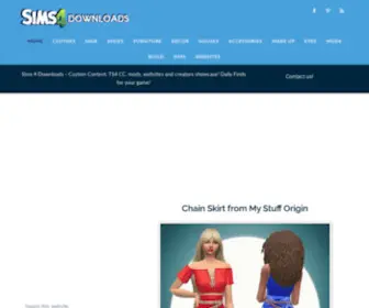 Sims4Downloads.net(Best Sims 4 Custom Content) Screenshot