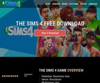 Sims4Game.club(Sims 4 download) Screenshot