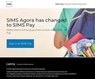 Simsagora.co.uk(SIMS Agora has changed to SIMS Pay) Screenshot