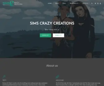 Simscc.com(Sims Crazy Creations) Screenshot