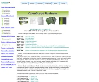 Simsertelekom.com(Siemens, Unify telefon Santrali Satıs-Servis Bayisi SİMSER TELEKOM) Screenshot