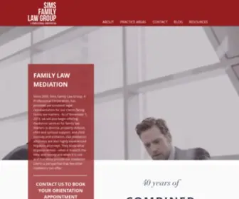 Simsfamilylawgroup.com(Divorce Attorney) Screenshot