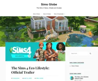 Simsglobe.com(Sims Globe) Screenshot