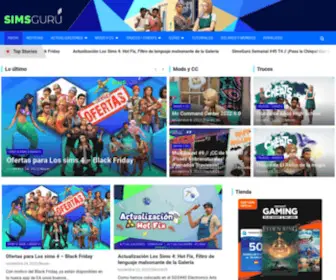Simsguru.com(Los Sims 4 en español) Screenshot