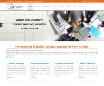 Simshine.com(Web design and Web Development Company in Navi Mumbai) Screenshot