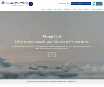 Simsinvestment.com(Sims Investment Management) Screenshot