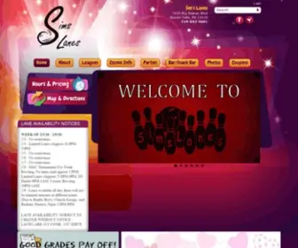 Simslanes.com(Sims Lanes) Screenshot
